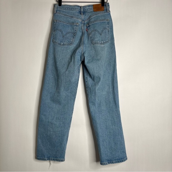 Levi’s Premium Denim Ribcage Straight Ankle Women's Jeans Light Wash size 27 - Picture 5 of 14
